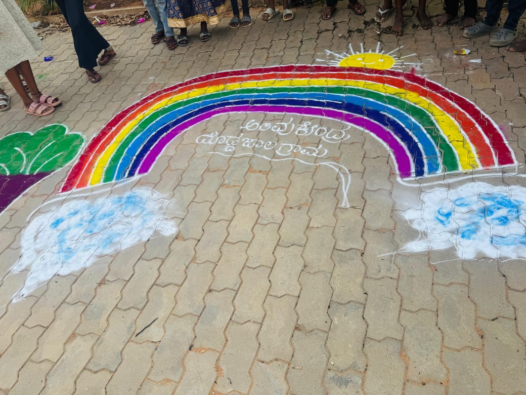 ಕಾಮನಬಿಲ್ಲಿನ ಚಿತ್ತಾರ ಬಣ್ಣಗಳ ಮಹತ್ವ ತಿಳಿಸುವುದು.
