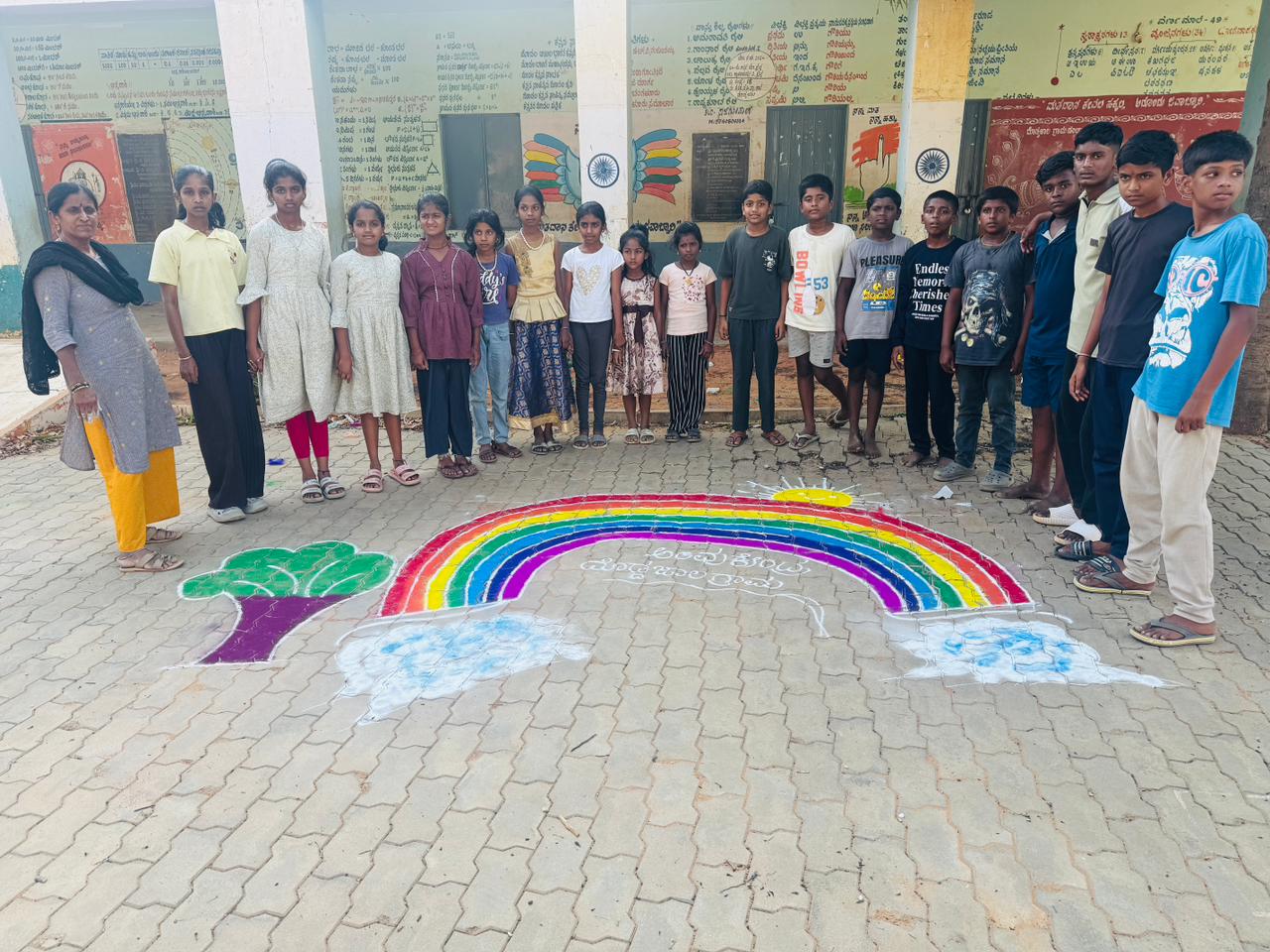 ಕಾಮನಬಿಲ್ಲಿನ ಚಿತ್ತಾರ ಬಣ್ಣಗಳ ಮಹತ್ವ ತಿಳಿಸುವುದು.