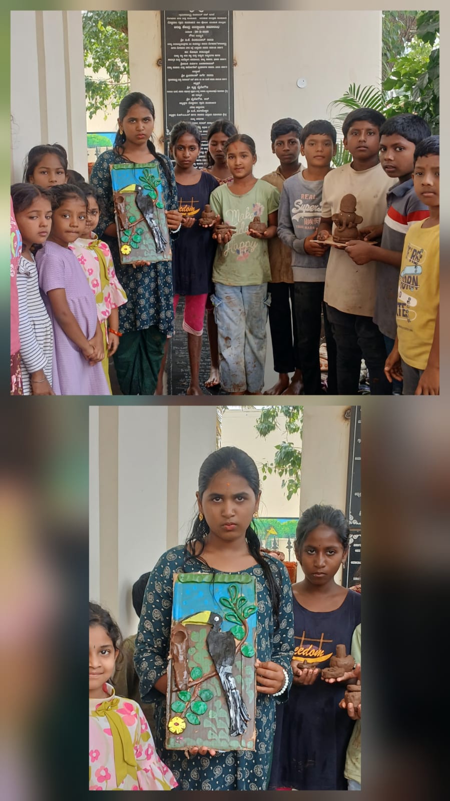 ಮಣ್ಣಿನಿಂದ ಪಕ್ಷಿ ಮಾಡುವ ಚಟುವಟಿಕೆ
